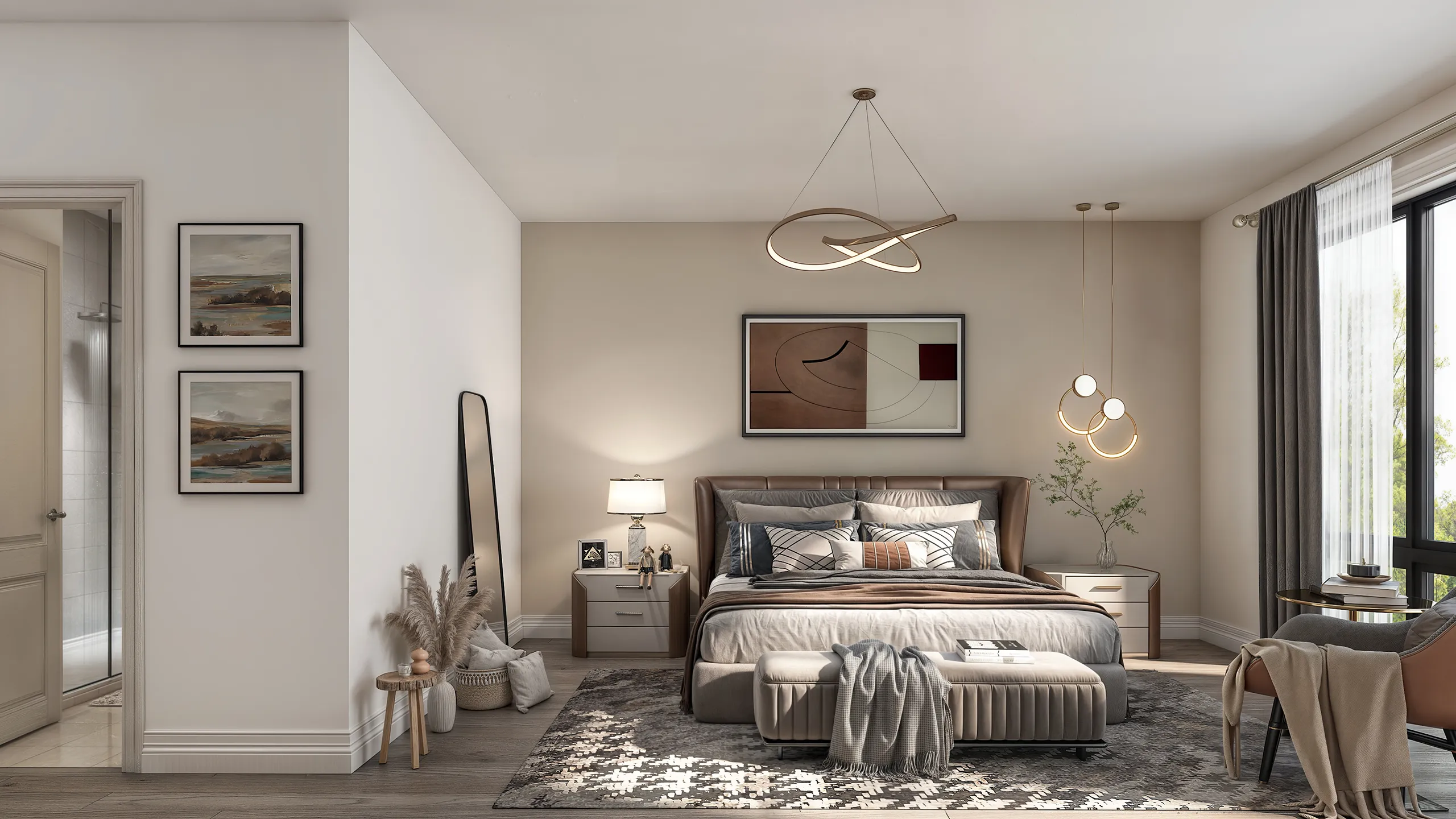 Refined residence interior